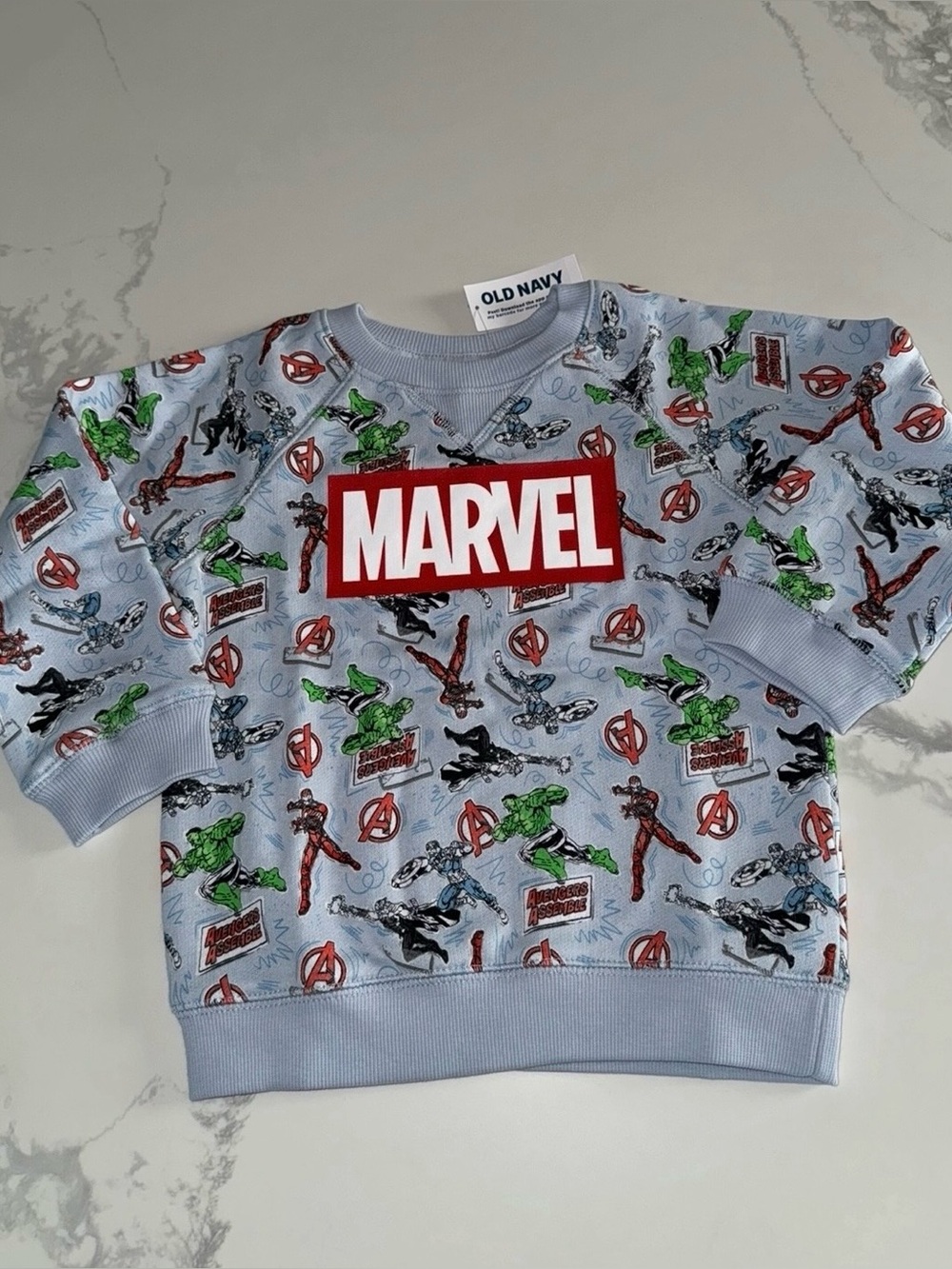 Marvel Avengers Superhero Sweatshirt Toddler Boy 3T